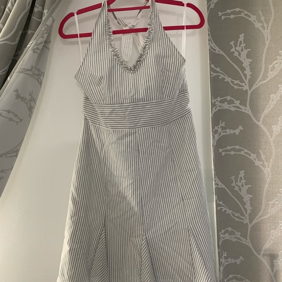 Vintage Striped Halter Dress size 8 - Picture 1 of 6